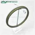 bronze PTFE wiper seal for hydraulic cylinder sealing GSZ